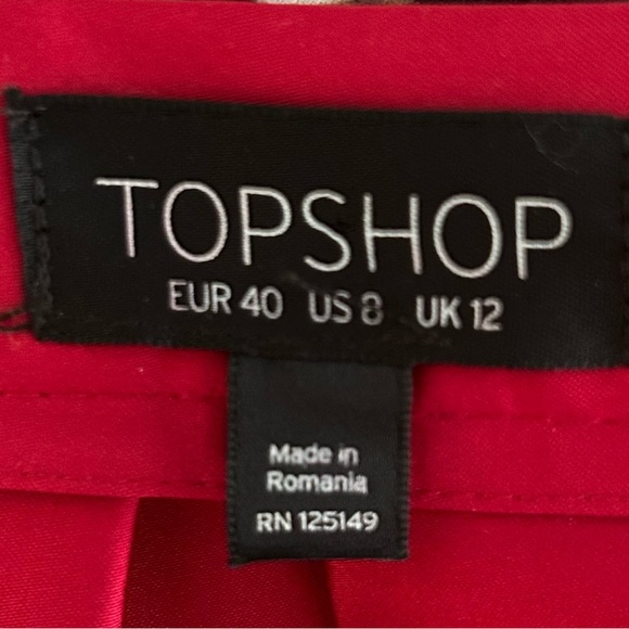 TOPSHOP Satin Skirt - Picture 3 of 4